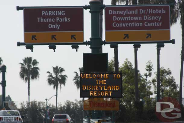 Of course the one day I am not driving the new parking sign was not on.