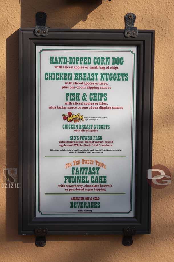 The corn dogs are on the menu at the Stage Door Cafe