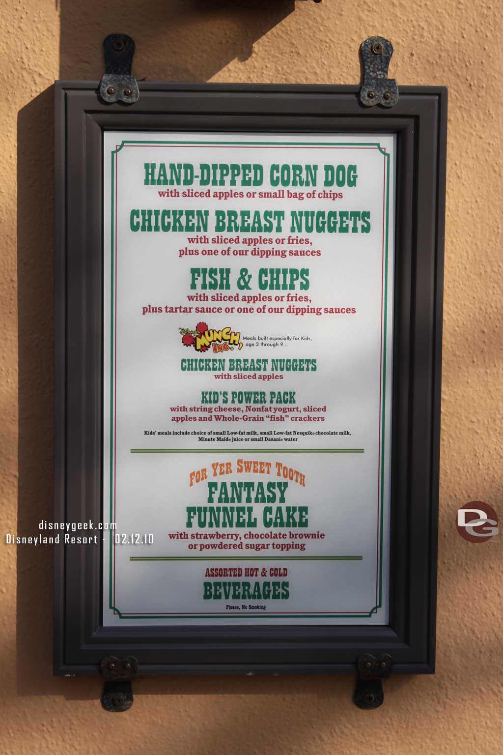 The corn dogs are on the menu at the Stage Door Cafe