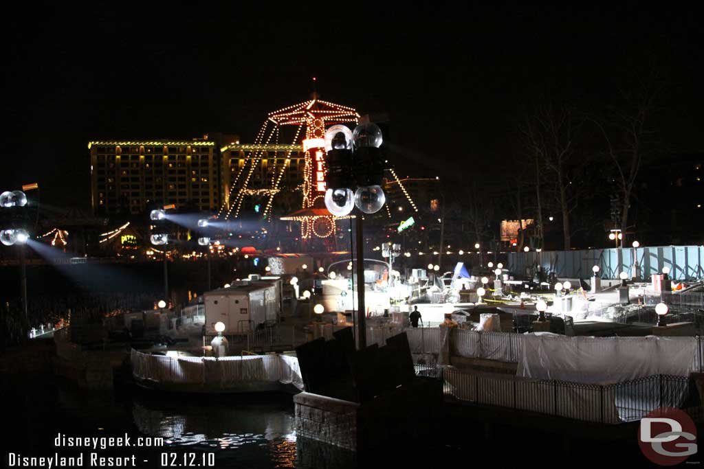 All the lights were then turned on the viewing area and a tech walked around to check each one.