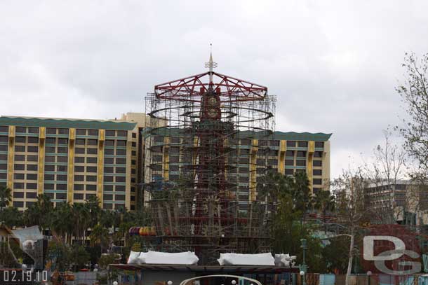 The Zephyr is closed for rehab.  Looks like some painting as scaffolding is being set up around the tower structure.