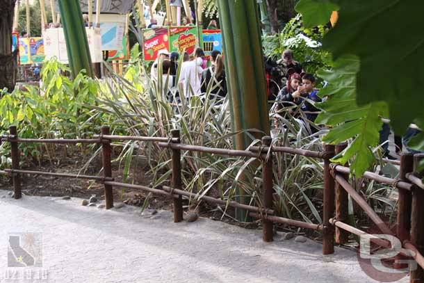 Back in DCA noticed the work on the railings in Bugsland is done.