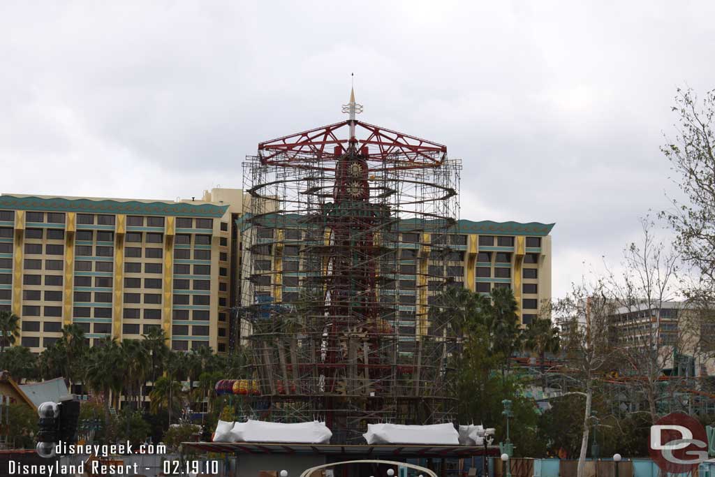 The Zephyr is closed for rehab.  Looks like some painting as scaffolding is being set up around the tower structure.