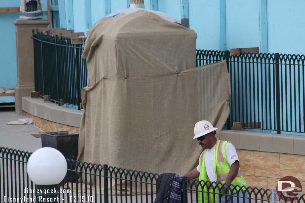 At first I thought this was a new piece of equipment waiting to be installed but upon further examination it looks to be a restroom...