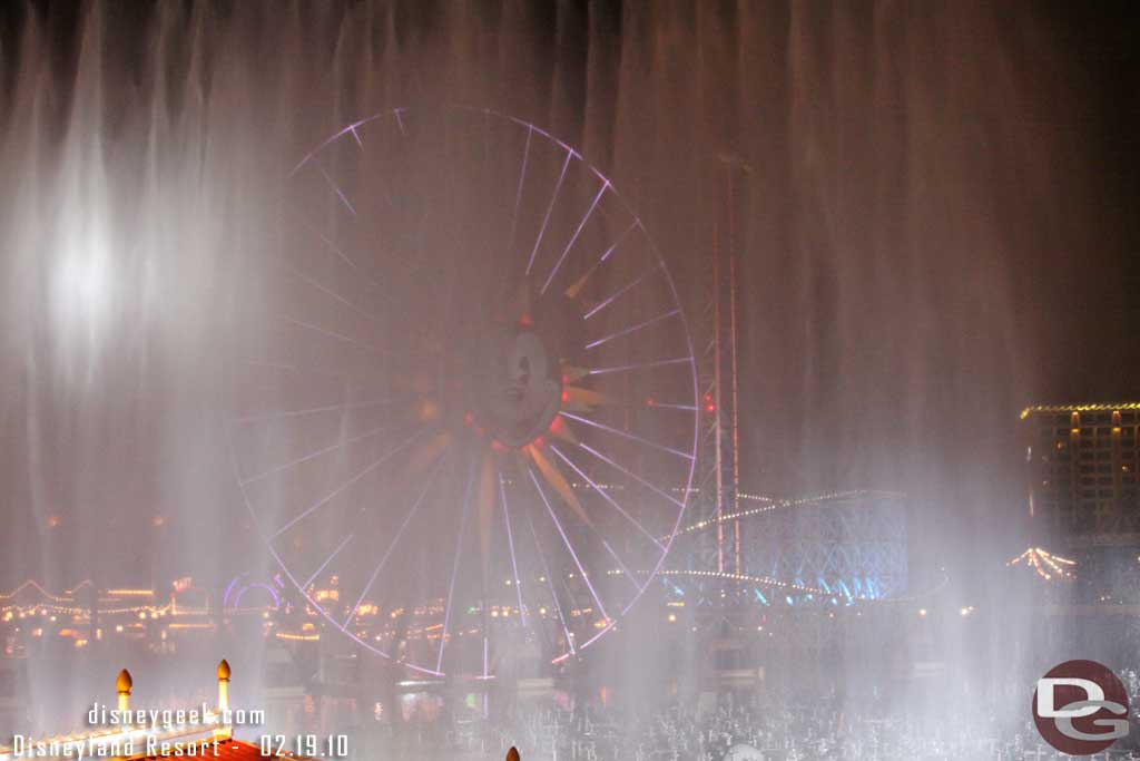 A couple short bursts of fountain testing