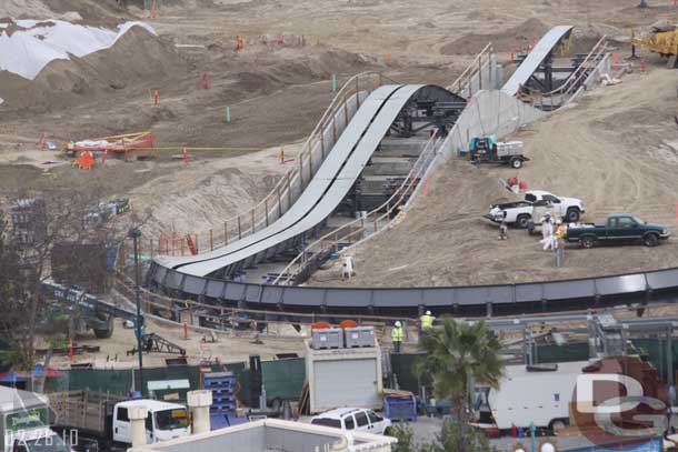 It is easy to forget the scale of this attraction.  Take a look at the two workers in the center portion of this shot.
