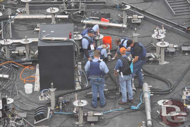 Wonder what was going on here that so many workers were around