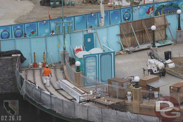 This area still does not have its planks yet.