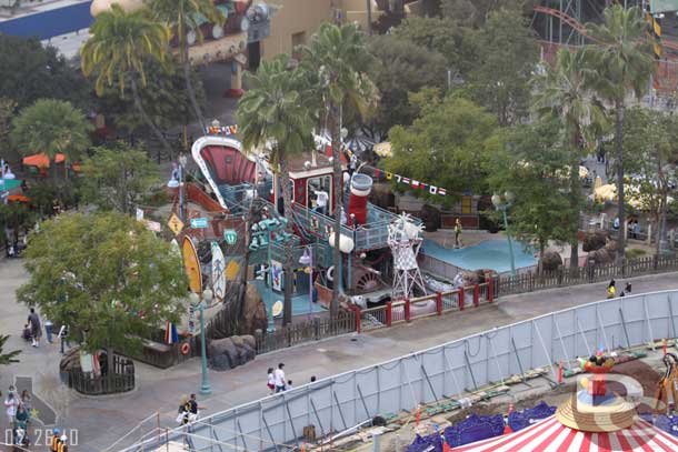 And the walkway in front is reopened.