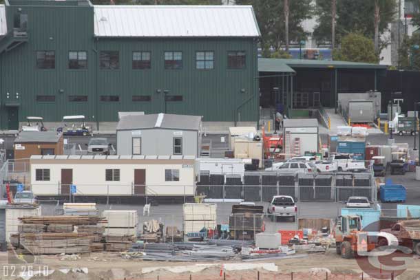 A look over at the trailers by Cars Land.