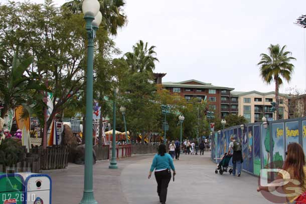 The parade route/walkway is reopened.