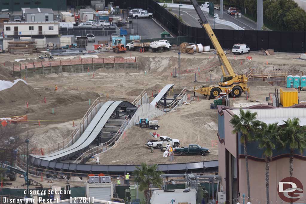 Over to Cars Land now.  More track is being installed for the Radiator Springs Racers