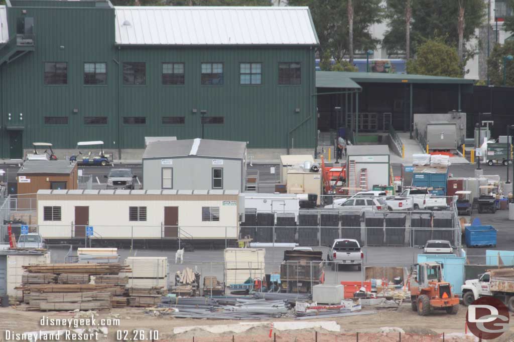 A look over at the trailers by Cars Land.