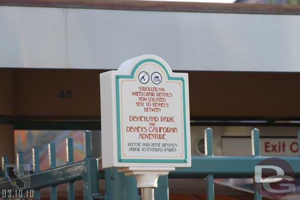 A sign at the entrance to DCA