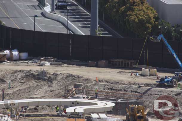 A new structure going up right beyond the test track