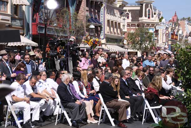 The VIPs, media, and others gathered for the ceremony.