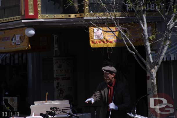 A chimney sweep starts off the show.