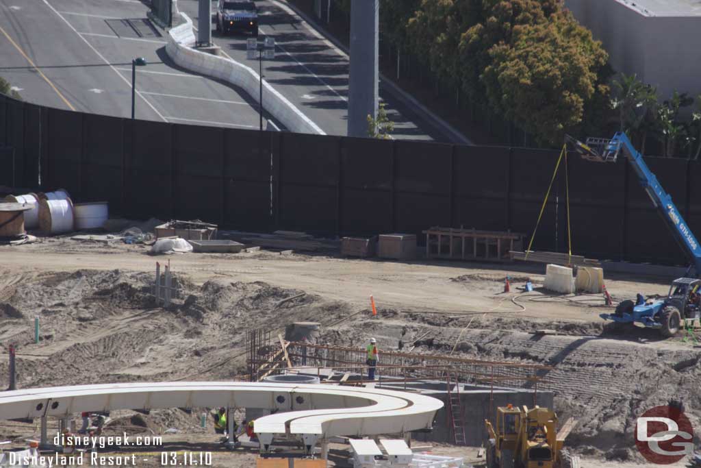 A new structure going up right beyond the test track