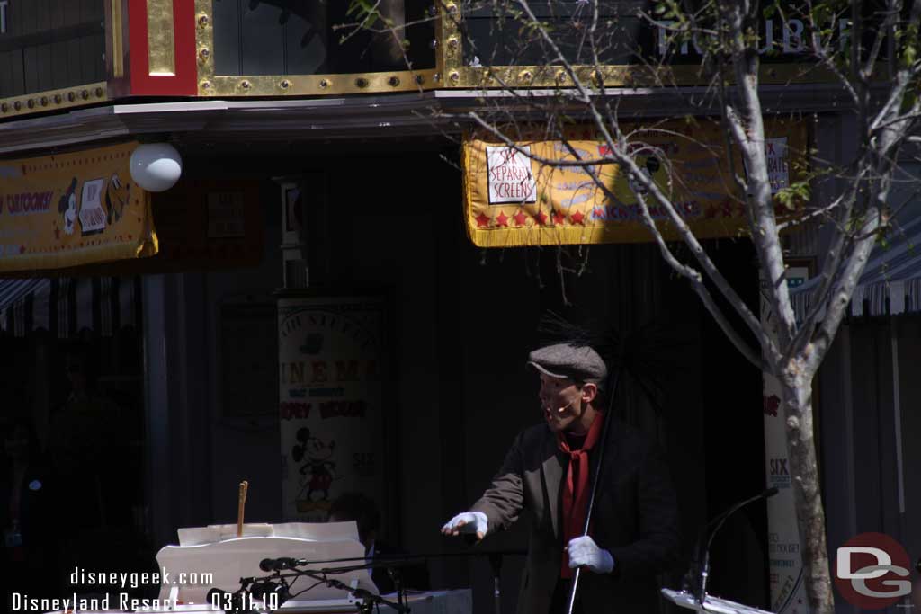 A chimney sweep starts off the show.