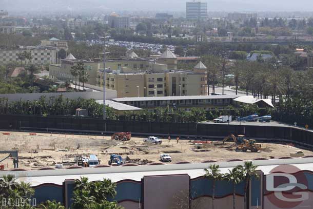 Looks like they are putting in the footers for the show building/rock work on the far right of the site.