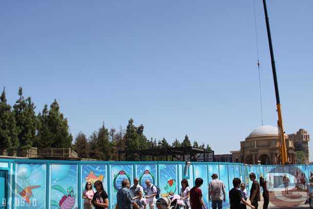 By the time I made it around to the Zephyr it was closed due to the wind.  So here is a shot from the ground of the Little Mermaid area.