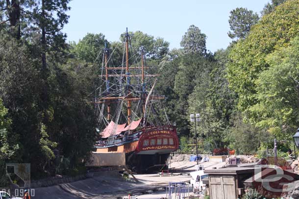 The scaffolding is down around the Columbia