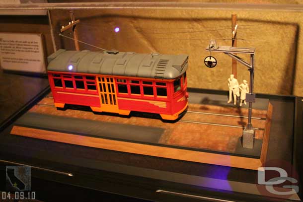 A random shot of the red car model that has been on display.