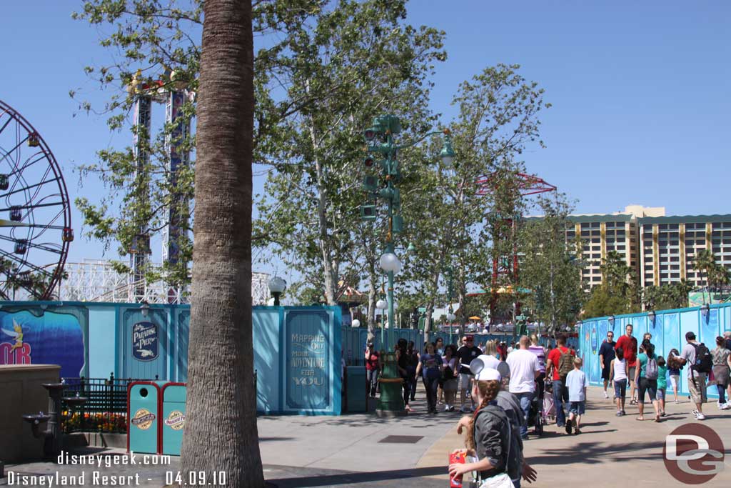 The walls were still up around Paradise Park