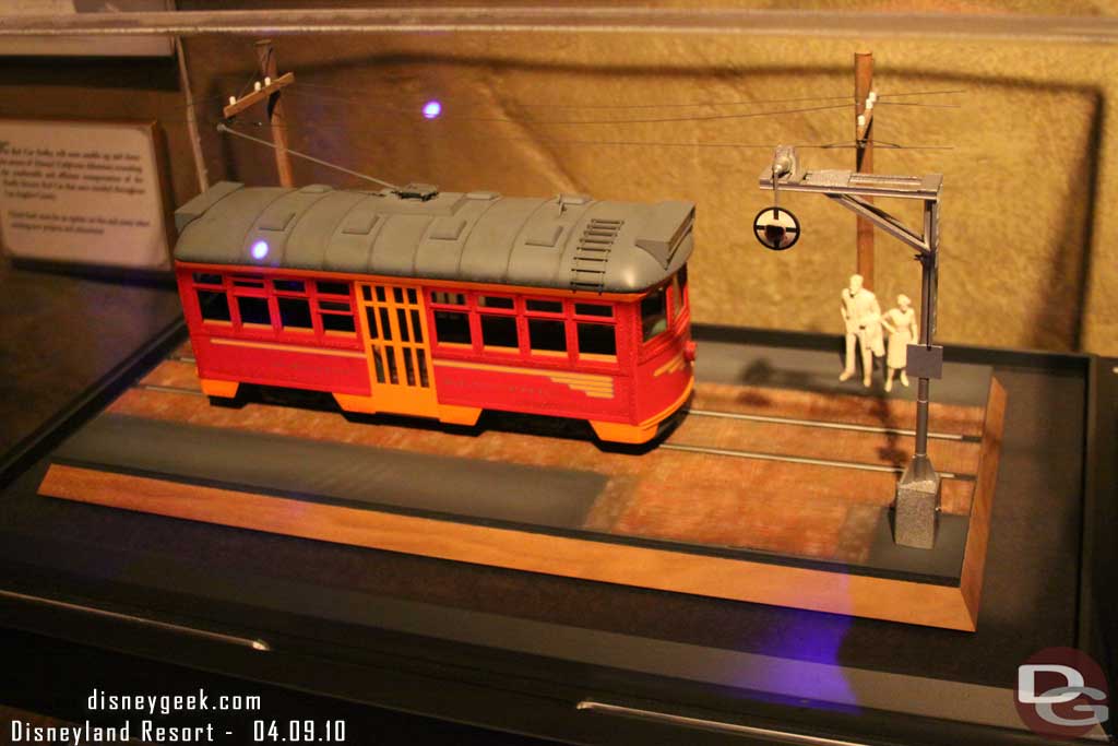 A random shot of the red car model that has been on display.