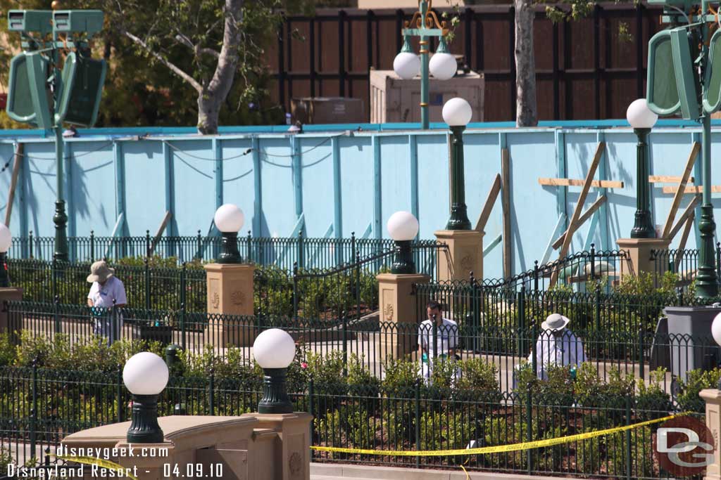 Custodial CMs cleaning the railings and light fixtures.  Guess that means this will be open very soon (last I read Saturday was the day).