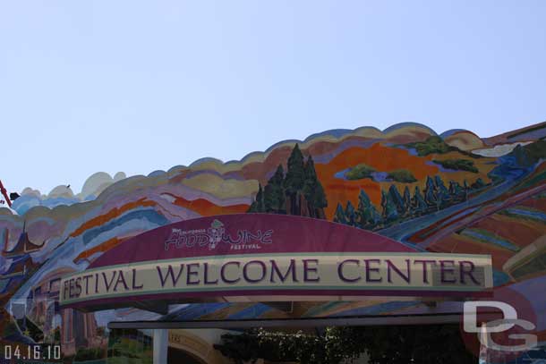 The welcome center took over the old stroller rental location.