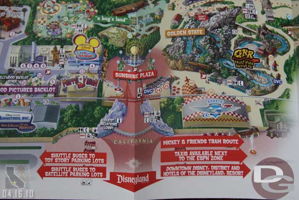 A look inside, shows the Toy Story shuttle is now listed.