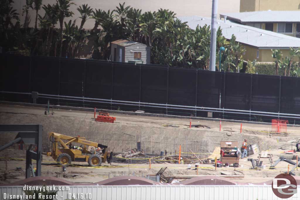 Back to Cars Land, looks like some footers taking shape on the far right side of the site.