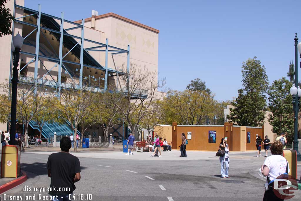 Most of the walls by Tower of Terror are now down, just a small area between it and the Hyperion was walled off.