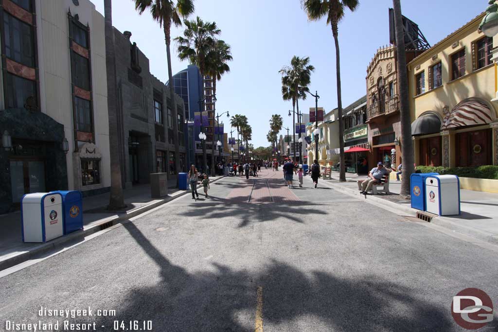 Moving on to the Backlot.. the walls are down!