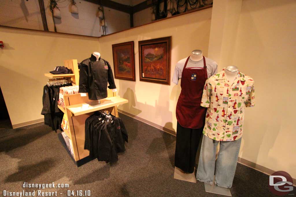 It featured merchandise as well as wine.