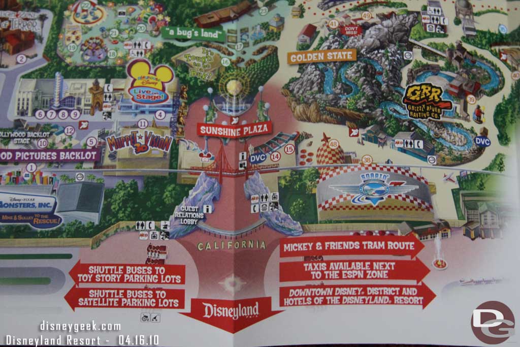 A look inside, shows the Toy Story shuttle is now listed.