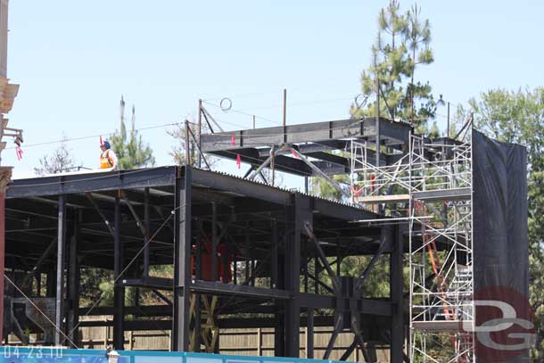 A temporary staircase has been put in.