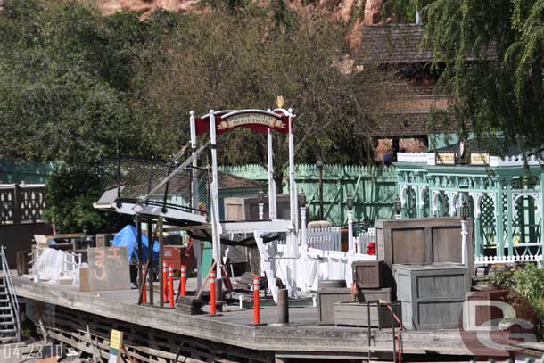 I had not noticed before but the steps are removed from the loading platform for the Columbia