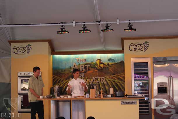 Jonathan Rollo doing a Culinary Demonstration