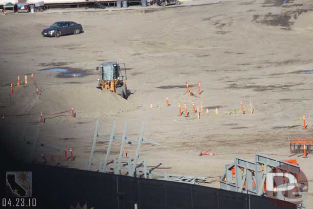 More steel waiting to be lifted into place