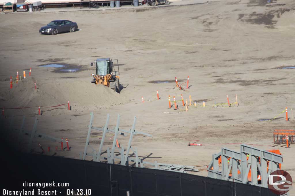 More steel waiting to be lifted into place