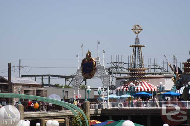 The steelwork for Cars Land is getting larger.