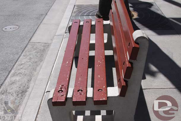 This bench on the backlot looks like it needs some TLC