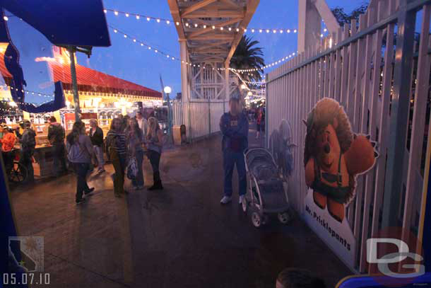 The view from inside the toy box on the Pier