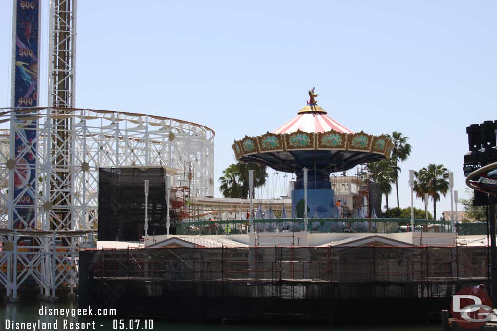 The swings are moving along.. only a few more weeks till they are expected to open.