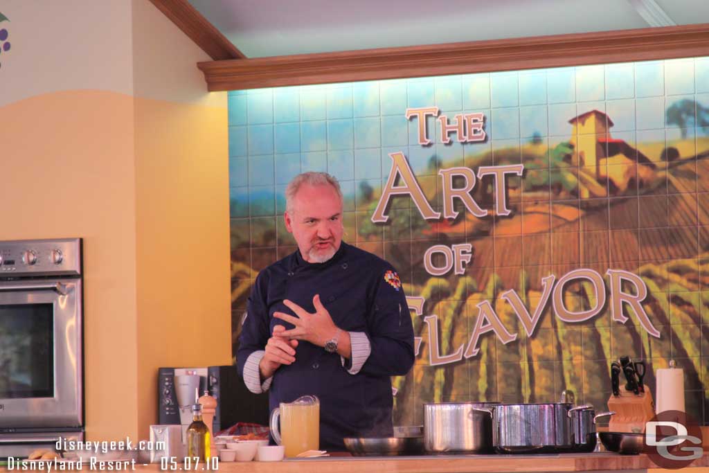 The celebrity chef of the day was Art Smith