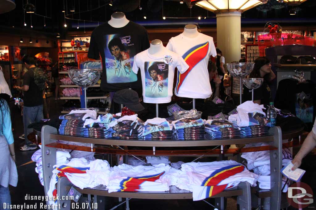 Some new Captain EO merchandise is on the shelves