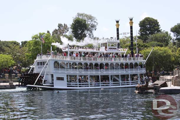 The Mark Twain has returned to the river.