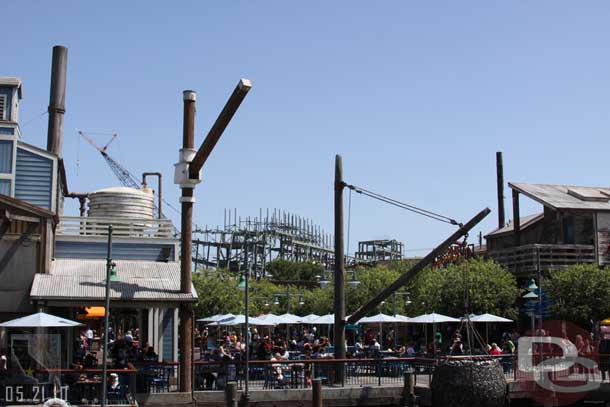 The Cars Land steel is starting to take shape.